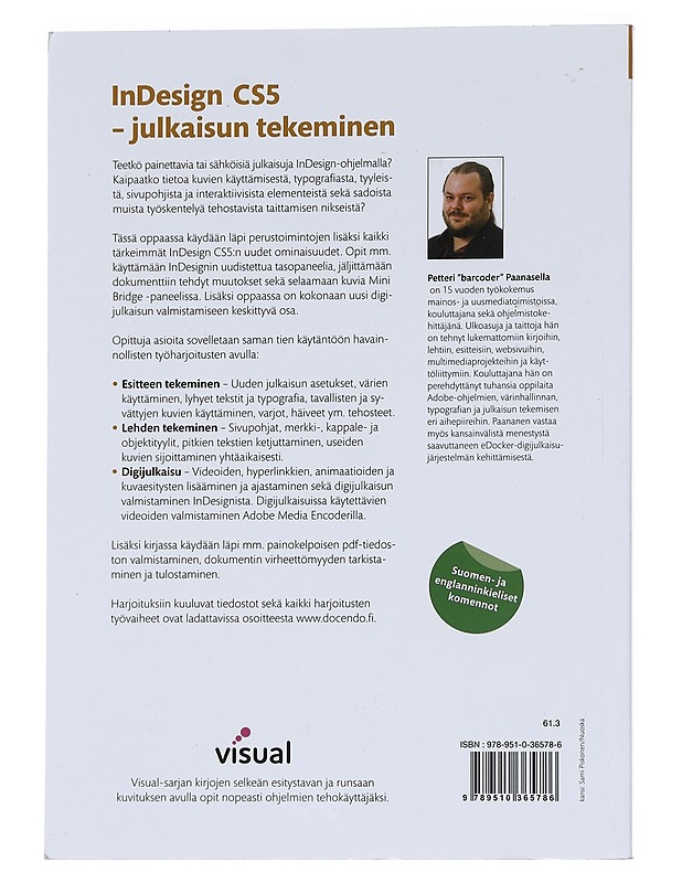 InDesign CS5 : julkaisun tekeminen - Petteri Paananen - Tietokirjat ja oppaat - 10105543890 - 1