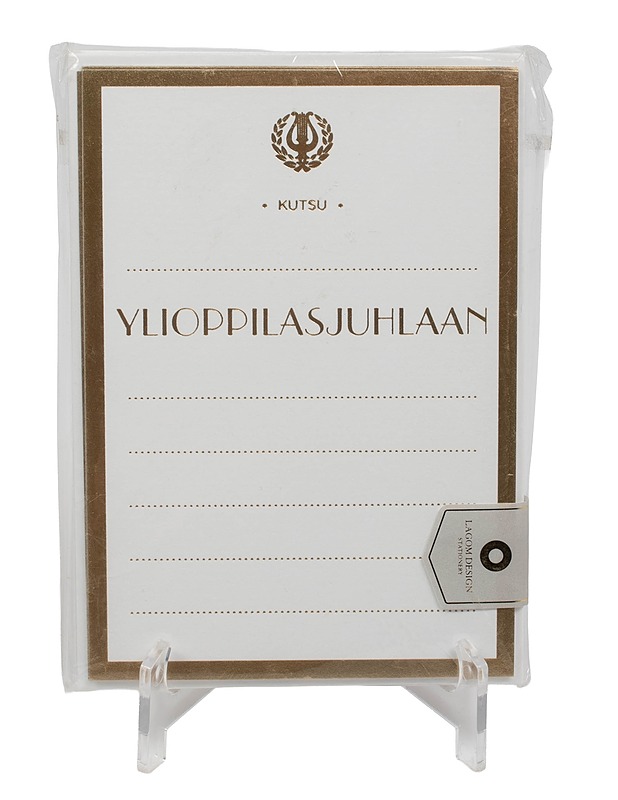 LAGOM DESIGN kutsukorttisetti ylioppilasjuhlaan, 10 kpl - Askartelu - 10105543901 - 0