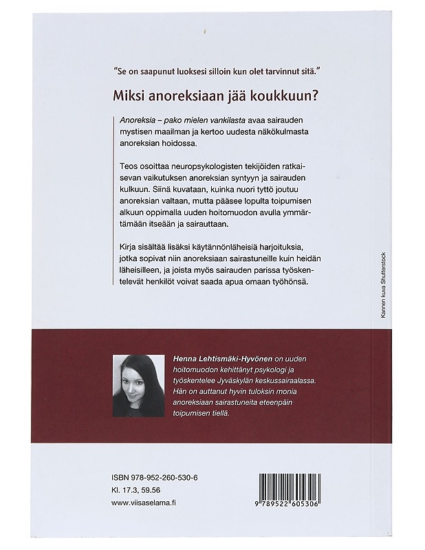 Anoreksia : pako mielen vankilasta - Henna Lehtismäki-Hyvönen - Tietokirjat ja oppaat - 10105544023 - 1