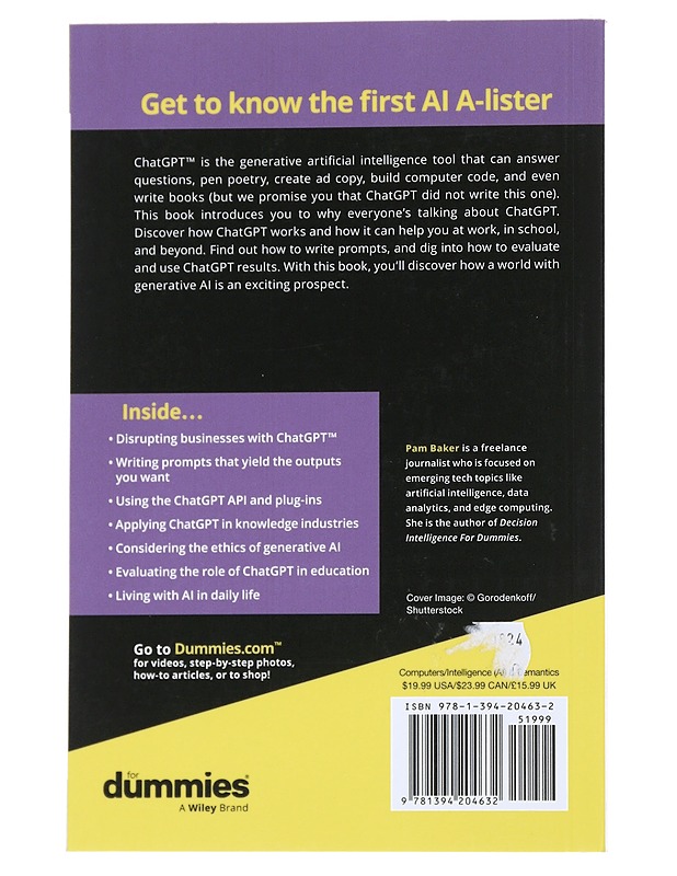 ChatGPT for dummies - Baker , Pam - Tietokirjat ja oppaat - 10105544229 - 1