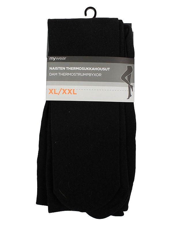 MYWEAR musta thermosukkahousut, XL/XXL - Asusteet - 10105544243 - 0