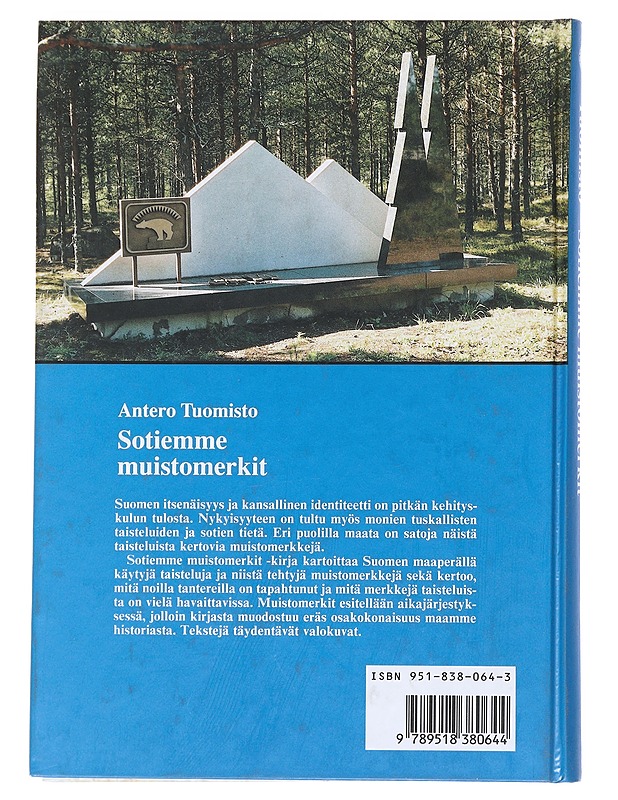 Sotiemme muistomerkit - Antero Tuomisto - Tietokirjat ja oppaat - 10105544266 - 1