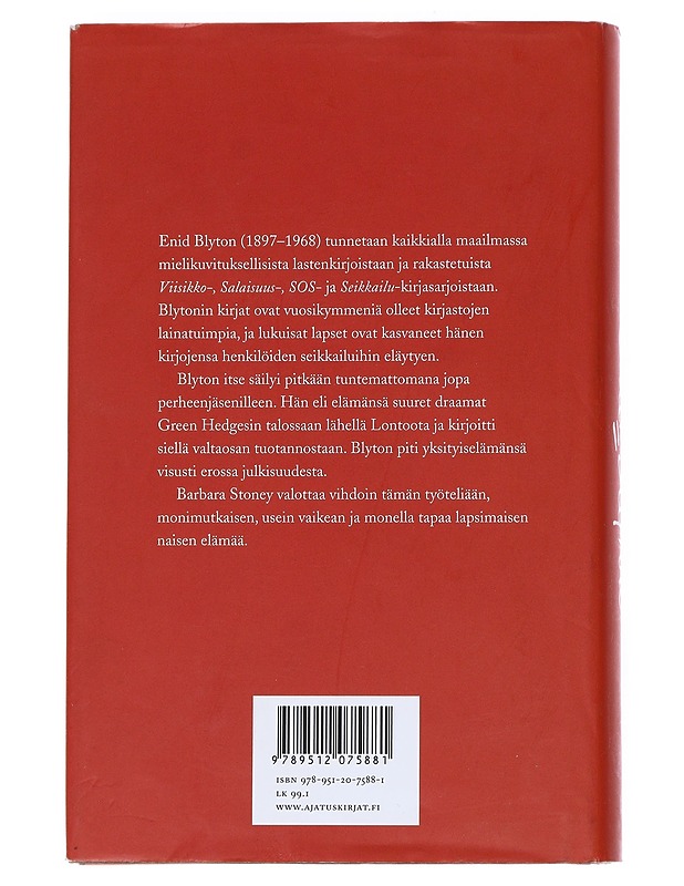 Enid Blyton : elämäkerta - Stoney, Barbara - Elämäkerrat ja muistelmat - 10105544333 - 1
