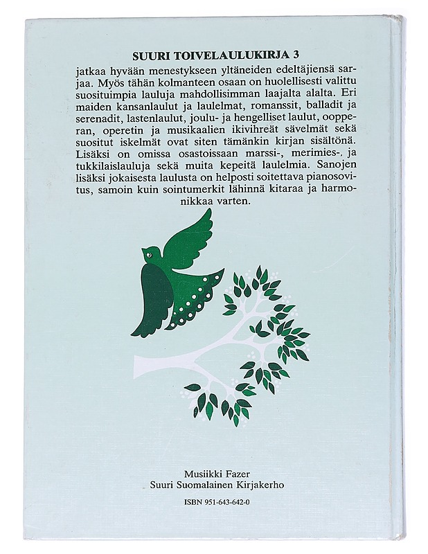 Suuri toivelaulukirja 3 - Vuoristo, Aapeli - Musiikki- ja elokuvakirjat - 10105544362 - 1