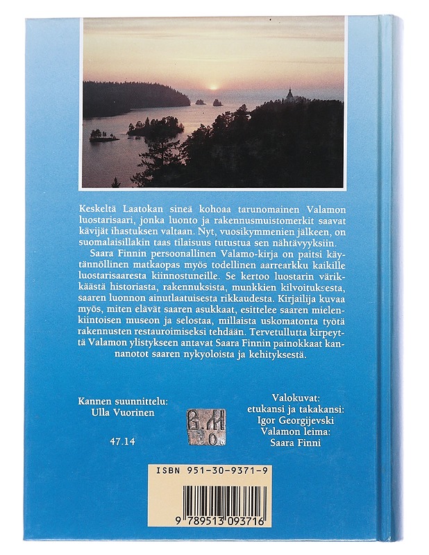 Valamo, sinisen kukan saari - Finni, Saara - Historiakirjat - 10105544367 - 1