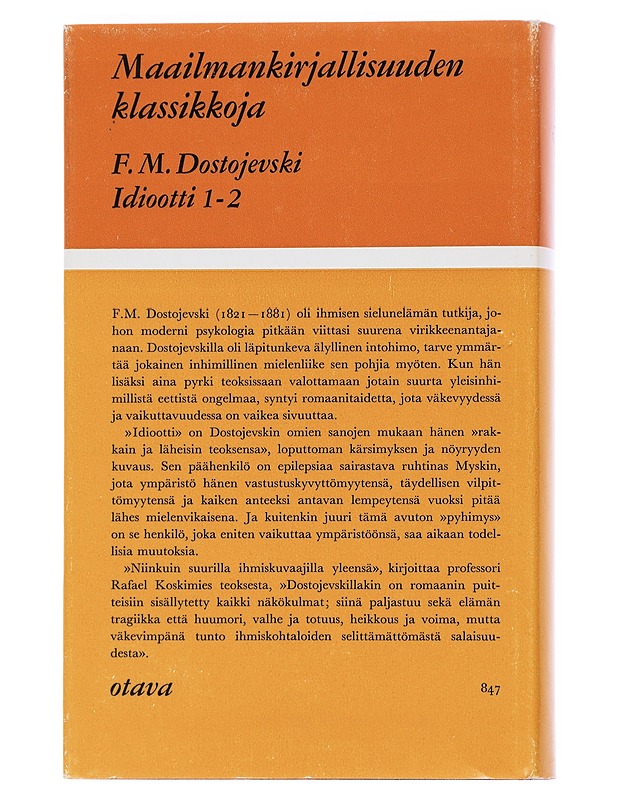 Idiootti 2 - F. M. Dostojevski - Romaanit ja novellit - 10105544368 - 1