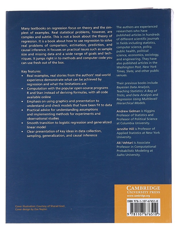 Regression and other stories - Gelman, Andrew - Tietokirjat ja oppaat - 10105544413 - 1