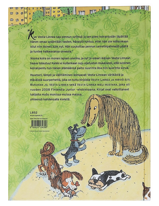 Vesta-Linnea ja samettikuono - Appelgren, Tove - Lastenkirjat - 10105544419 - 1