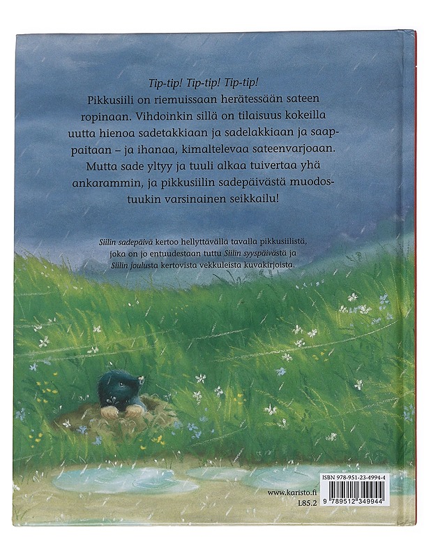 Siilin sadepäivä - Butler, M. Christina - Lastenkirjat - 10105544428 - 1