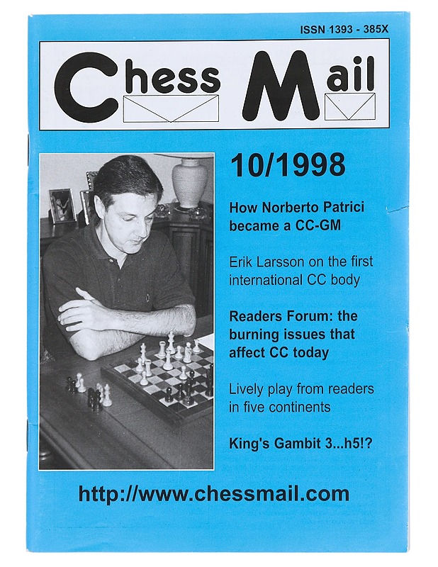 Chess Mail N:o 10 / 1998 - Lehdet - 10105544441 - 0