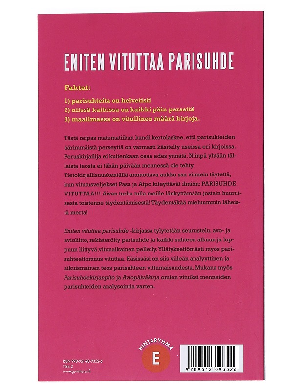 Eniten vituttaa parisuhde - Pasa - Romaanit ja novellit - 10105544503 - 1