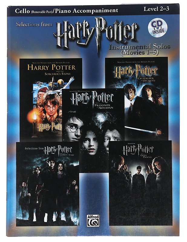 Selections from Harry Potter : instrumental solos : (movies 1-5) : [cello/piano] - Williams, John - Musiikki- ja elokuvakirjat - 10105544521 - 0