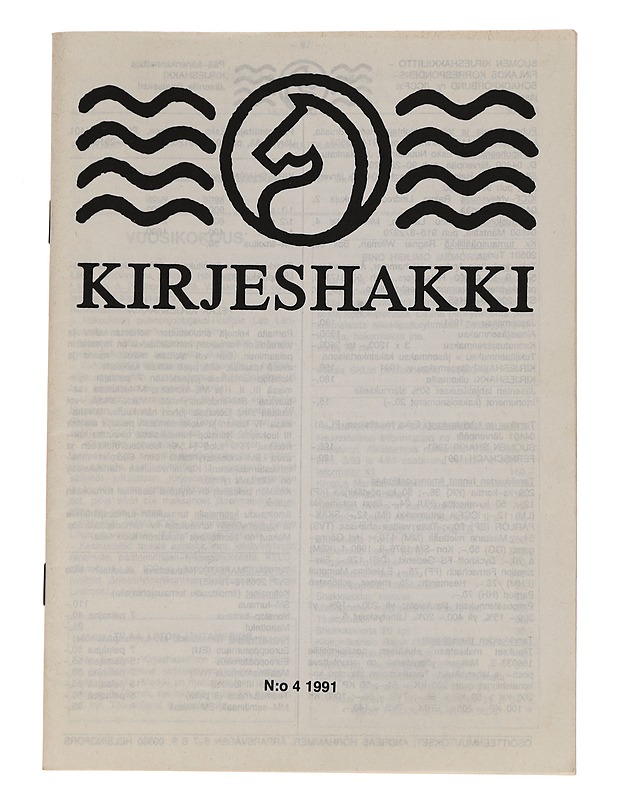 Kirjeshakki N:o 4 / 1991 - Lehdet - 10105544529 - 0
