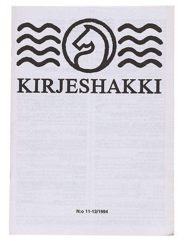 Kirjeshakki 11 - 12 / 1994 - Lehdet - 10105544537 - 0