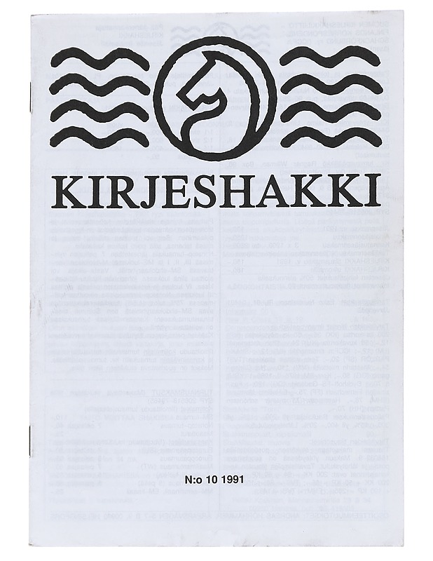 Kirjeshakki N:o 10 / 1991 - Lehdet - 10105544542 - 0