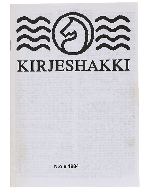 Kirjeshakki N:o 9 / 1984 - Lehdet - 10105544550 - 0