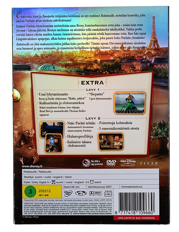 Rottatouille - DVD - DVD-elokuvat - 10105544619 - 1
