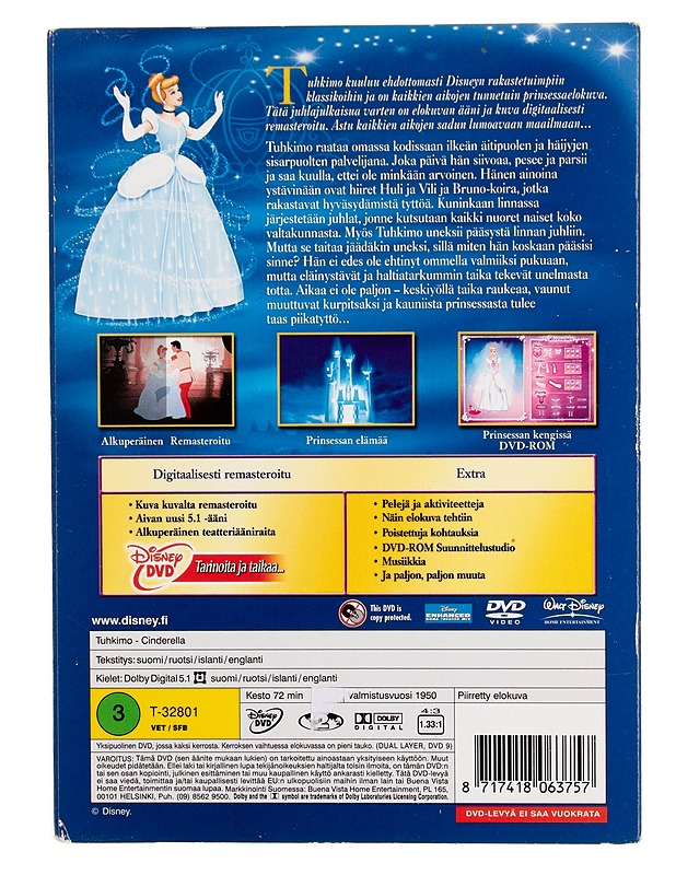 Tuhkimo - DVD - DVD-elokuvat - 10105544623 - 1