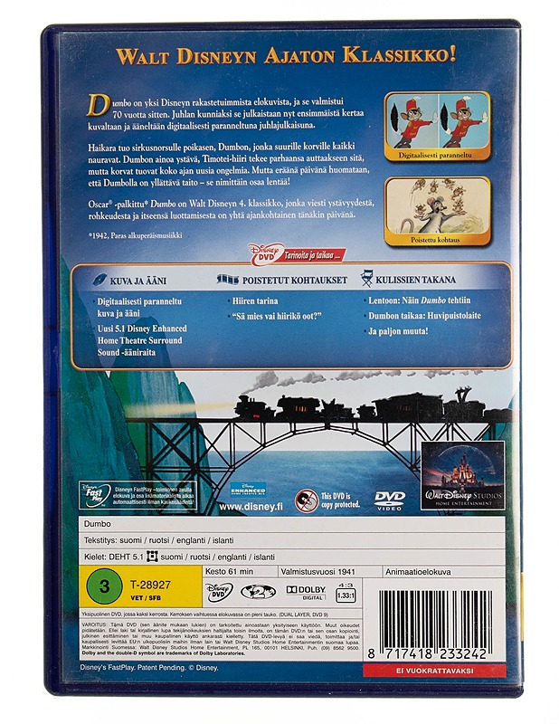 Dumbo - DVD - DVD-elokuvat - 10105544625 - 1
