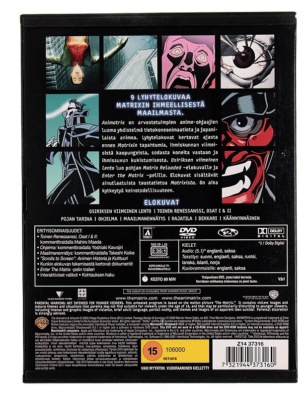 The Animatrix - DVD - DVD-elokuvat - 10105544630 - 1