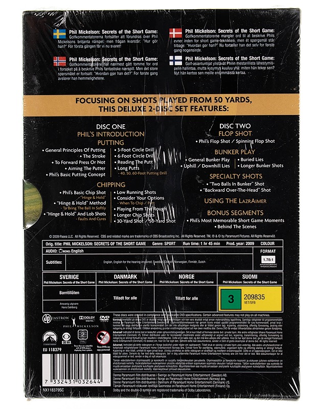 Phil Mickelson: Secrets of the short game - DVD - DVD-elokuvat - 10105544631 - 1