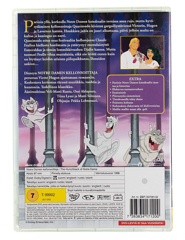 Notre Damen kellonsoittaja - DVD - DVD-elokuvat - 10105544633 - 1