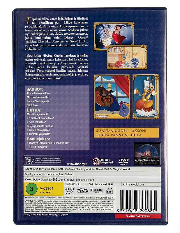 Kaunotar ja Hirviö: Bellen lumottu maailma - DVD - DVD-elokuvat - 10105544636 - 1