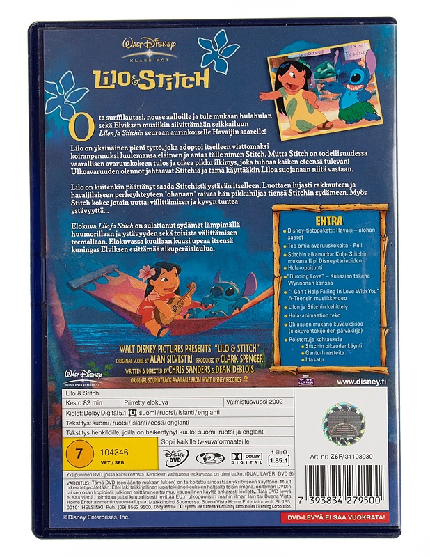 Lilo & Stitch - DVD - DVD-elokuvat - 10105544641 - 1