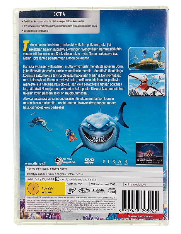 Nemoa Etsimässä - DVD - DVD-elokuvat - 10105544656 - 1