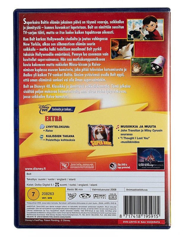 Bolt - DVD - DVD-elokuvat - 10105544667 - 1