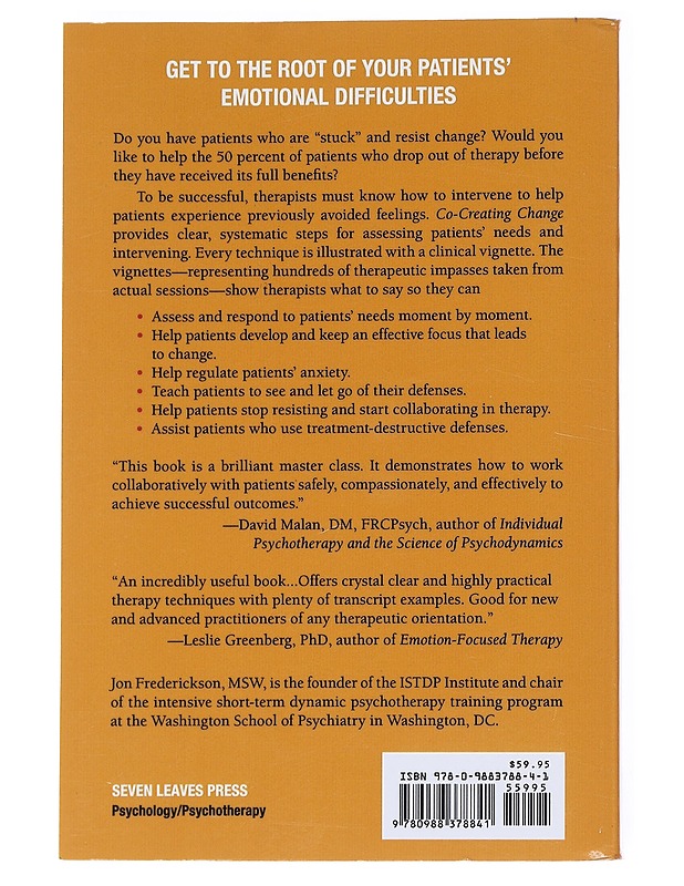 Co-Creating Change: Effective Dynamic Therapy Techniques - Frederickson, Jon - Tietokirjat ja oppaat - 10105544680 - 1