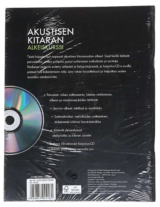 Akustisen kitaran alkeiskurssi - Walter, Frank - Tietokirjat ja oppaat - 10105544781 - 1