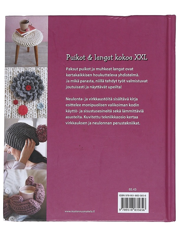 Suuria silmukoita : neulo ja virkkaa muhkeilla langoilla - Erhorn, Hanna Charlotte - Käsityökirjat - 10105544809 - 1