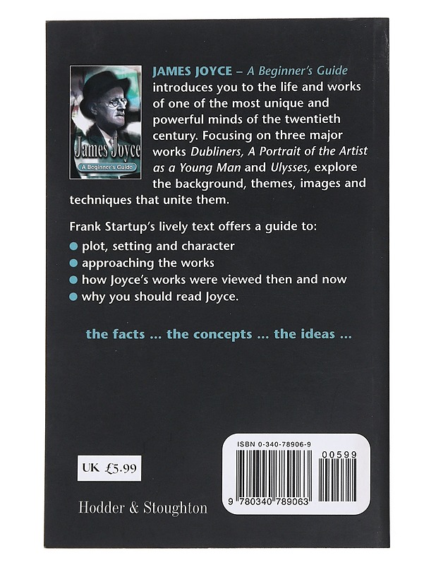 James Joyce: A Beginner's Guide - Startup, Frank - Elämäkerrat ja muistelmat - 10105544821 - 1