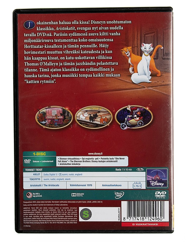 Aristokatit - DVD - DVD-elokuvat - 10105544846 - 1