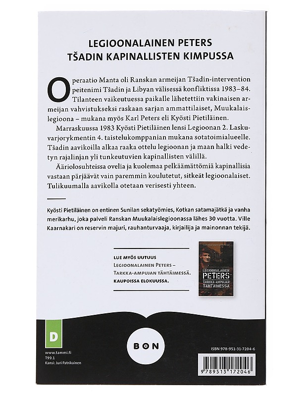Legioonalainen Peters : Aavikon kettu - Pietiläinen, Kyösti - Elämäkerrat ja muistelmat - 10105544862 - 1