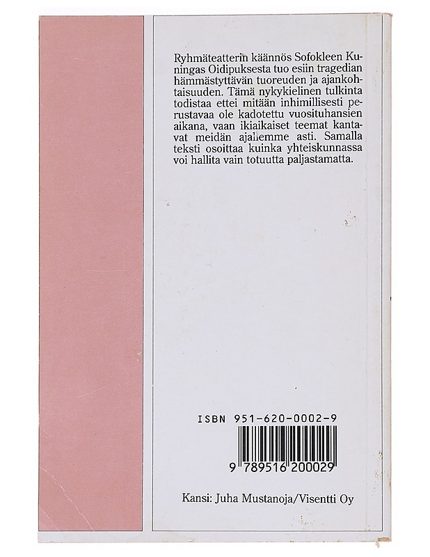 Kuningas Paksujalka - Sofokles - Runot ja näytelmät - 10105544870 - 1