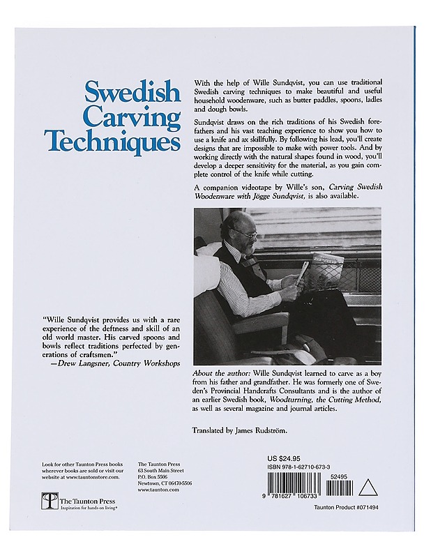 Swedish carving techniques - Sundqvist, Wille - Käsityökirjat - 10105544874 - 1