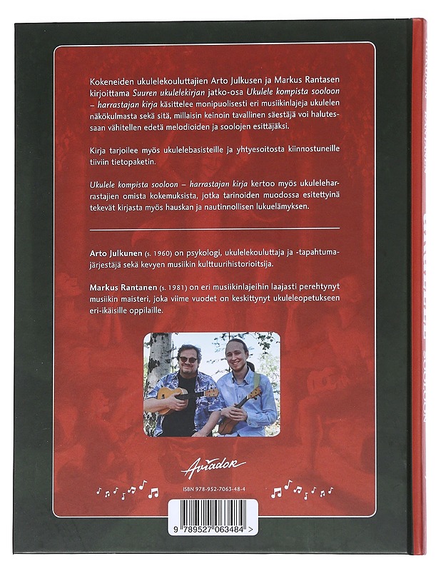Ukulele kompista sooloon : harrastajan kirja - Julkunen, Arto - Musiikki- ja elokuvakirjat - 10105544876 - 1