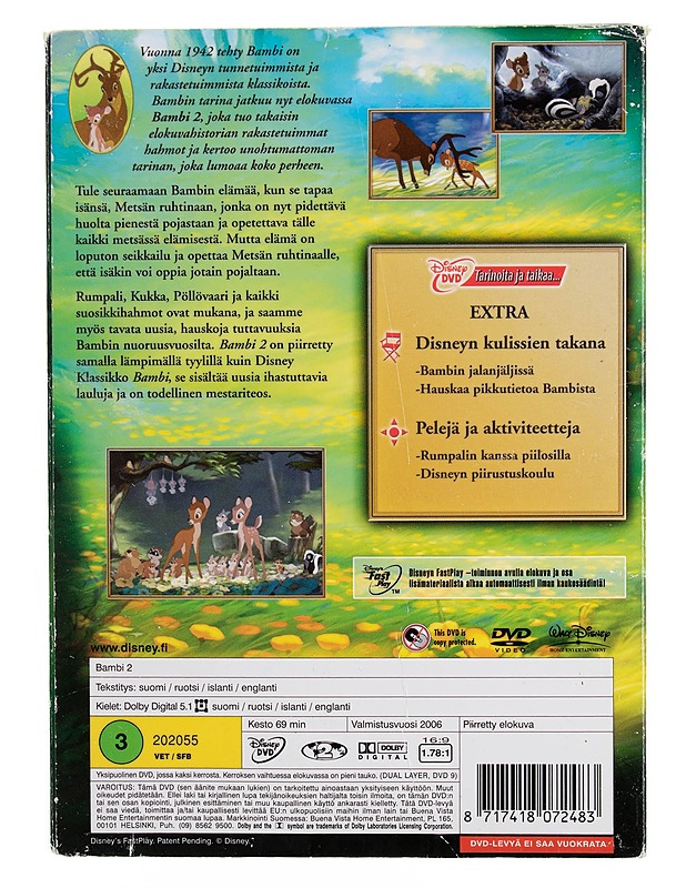 Bambi 2 - DVD - DVD-elokuvat - 10105544878 - 1