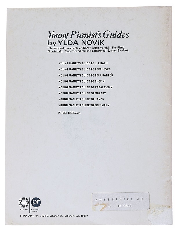 Young Pianist's guide to Schumann - Novik, Ylda - Musiikki- ja elokuvakirjat - 10105544892 - 1