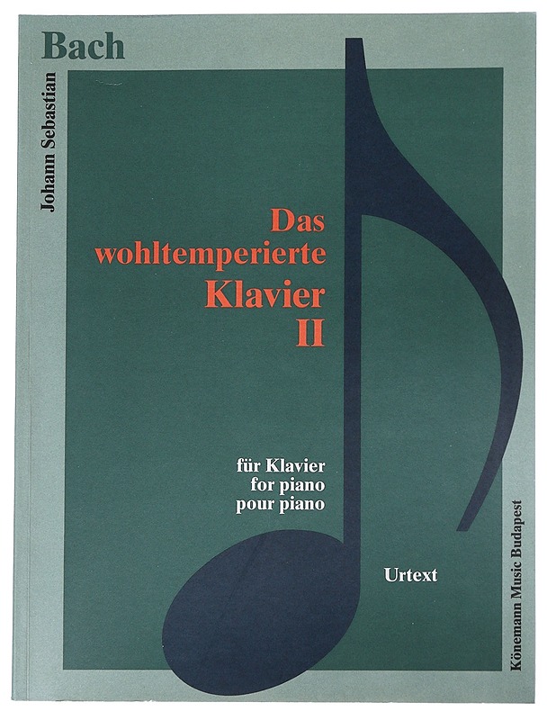 Das wohltemperierte Klavier II für Klavier - Bach, Johann Sebastian - Musiikki- ja elokuvakirjat - 10105544932 - 0