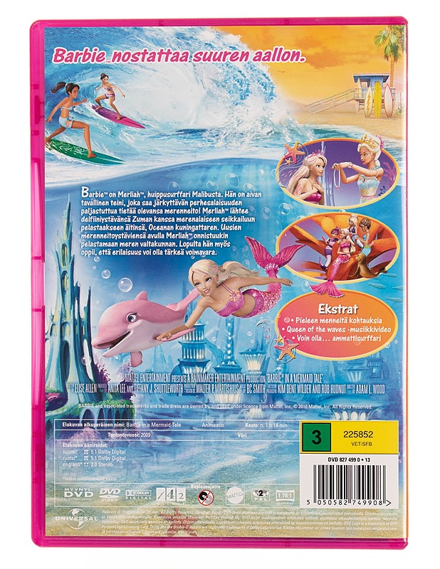 Barbie ja merenneidon tarina - DVD - DVD-elokuvat - 10105544936 - 1