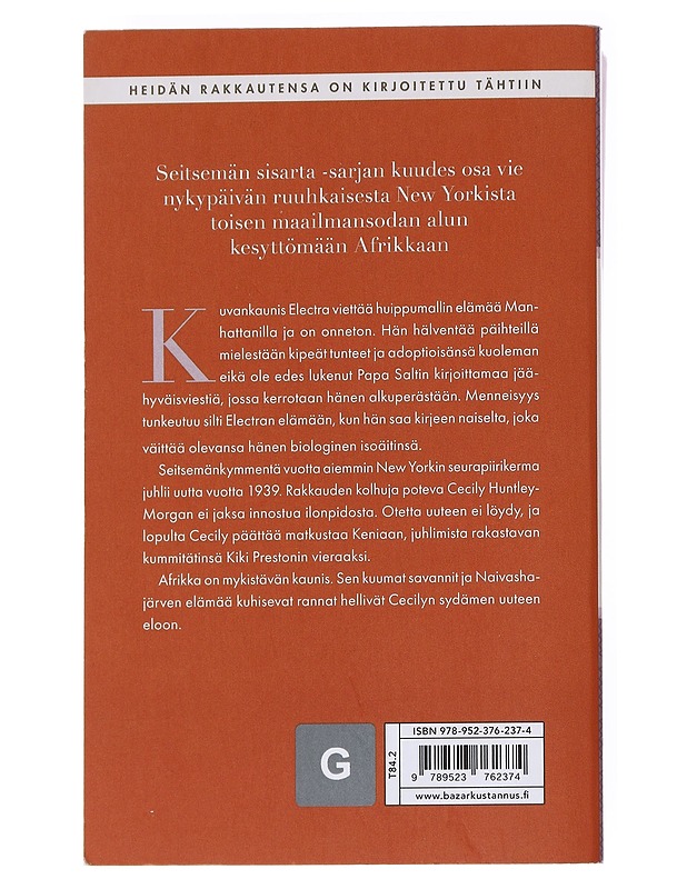 Auringon sisar : Electran tarina - Riley, Lucinda - Romaanit ja novellit - 10105544961 - 1