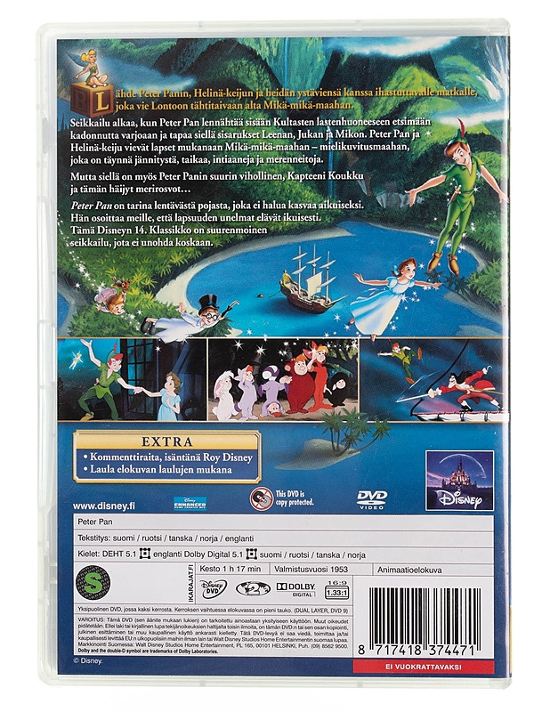 Peter Pan - DVD - DVD-elokuvat - 10105544989 - 1