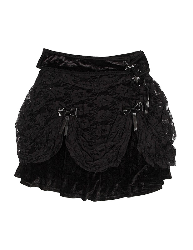 VINTAGE GOTH Pitsi-samettihame, XL - Mekot ja hameet - 10105545011 - 0