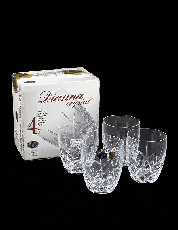 BOHEMIA Dianna vesilasit, 4 kpl - Lasit - 10105545050 - 0