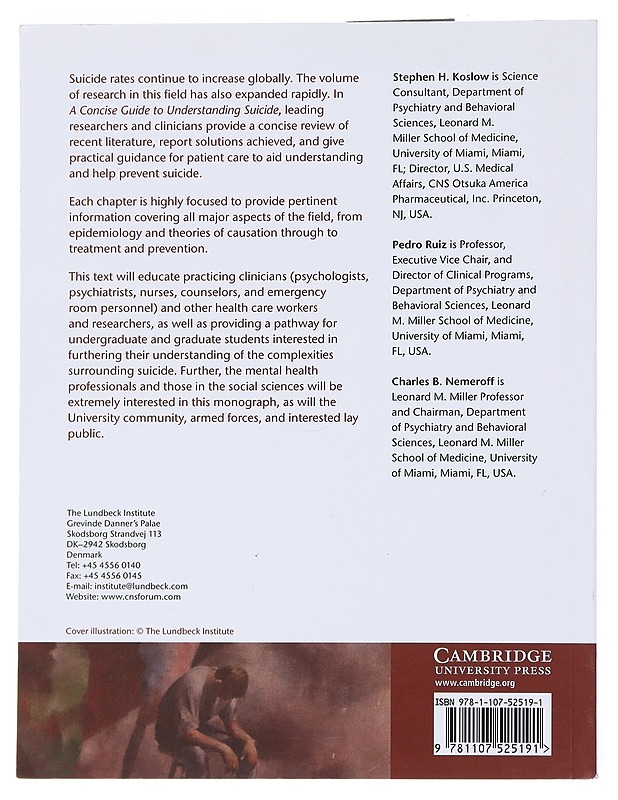 A Conscise Guide to Undestanding Suicide - Koslow, Stephen H. - Hyvinvointikirjat - 10105545060 - 1