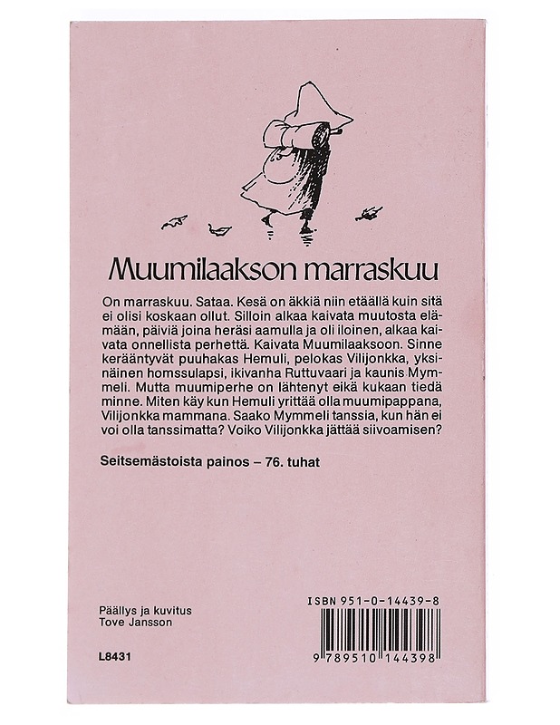 Muumilaakson marraskuu - Jansson, Tove - Lastenkirjat - 10105545065 - 1