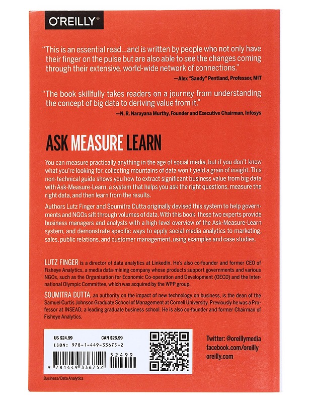Ask, Measure, Learn - Lutz Finger,  Soumitra Dutta - Tietokirjat ja oppaat - 10105545103 - 1